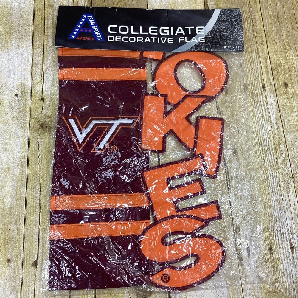 VA Tech Hokies Garden Flag Banner New NCAA Collegiate Decorative